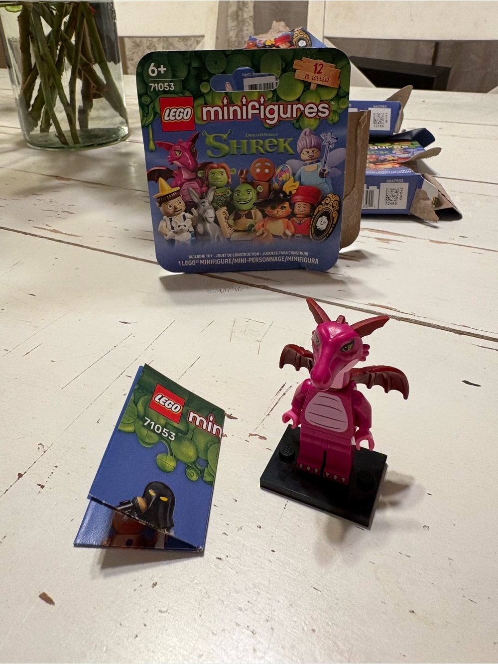 Lego Pink Dragon Minifigure from Shrek Series